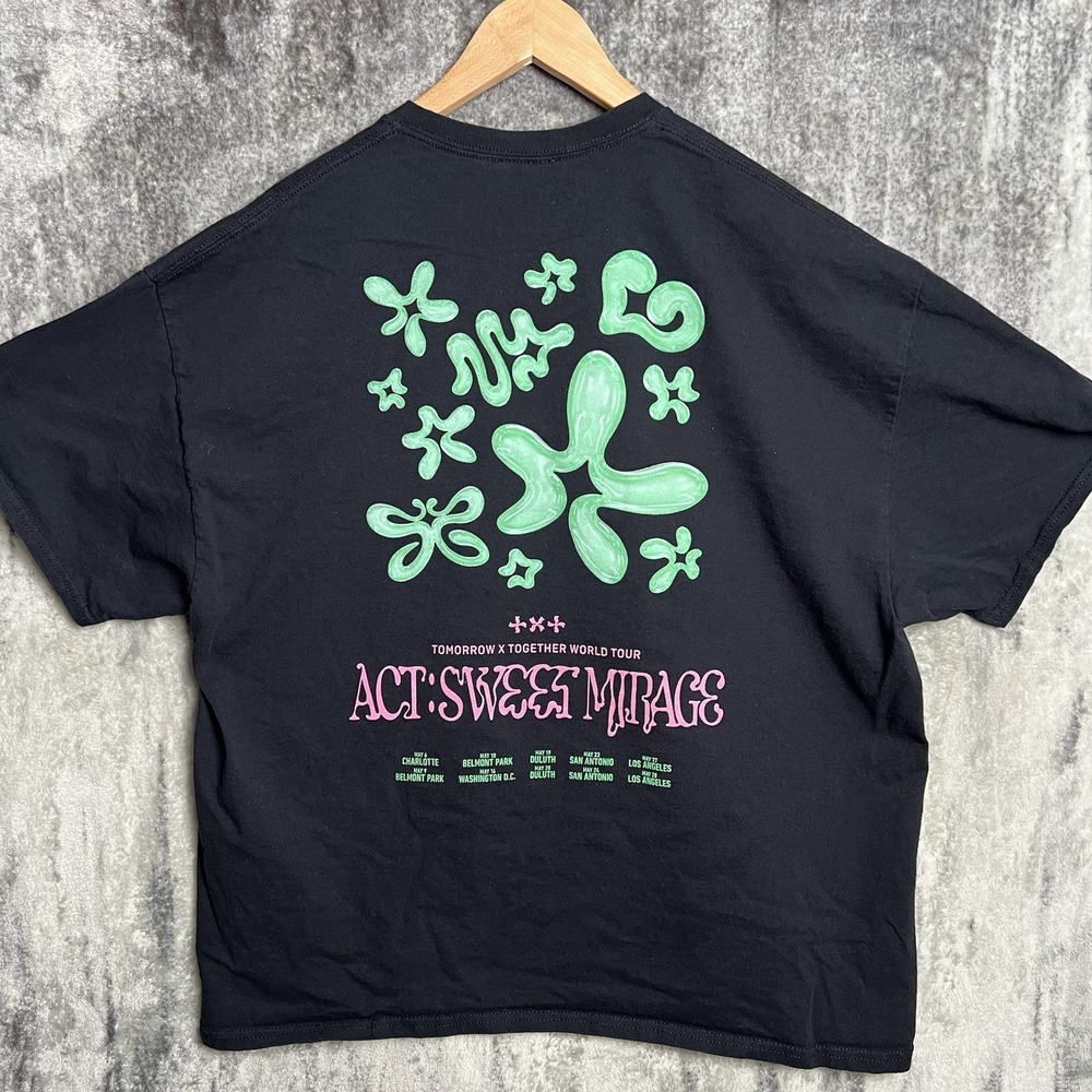 TXT 2023 Act: Sweet Mirage World Tour T-Shirt‎ American Stops Size 2XL